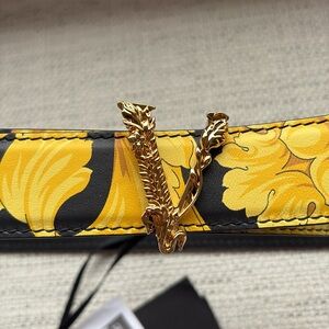 Versace Yellow and Black Belt
